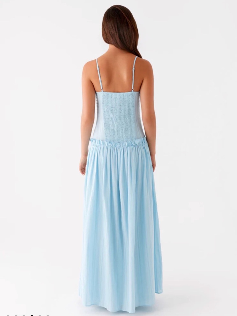 Jacinda Drop Waist Maxi Dress - Blue - Picture 2 of 4
